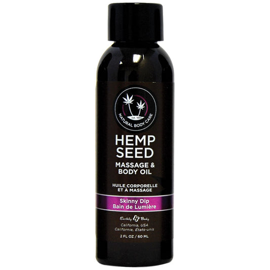 Hemp Seed Massage Oil - 2 Fl. Oz. - Skinny Dip - UABDSM