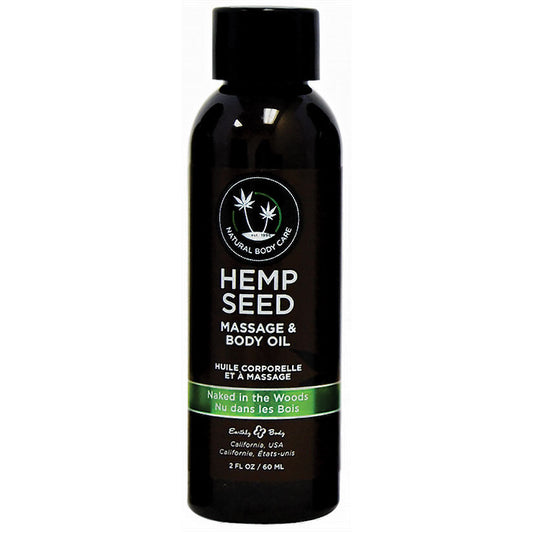 Hemp Seed Massage Oil - 2 Fl. Oz. - Naked in the Woods - UABDSM