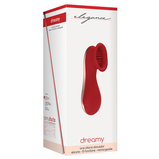 Elegance Dreamy Oral Clitoral Stimulator-Red - UABDSM
