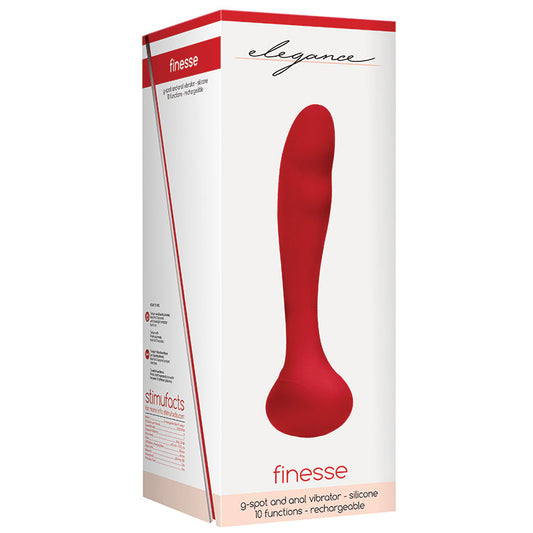 Elegance Finesse G-Spot and Prostate Vibe-Red - UABDSM