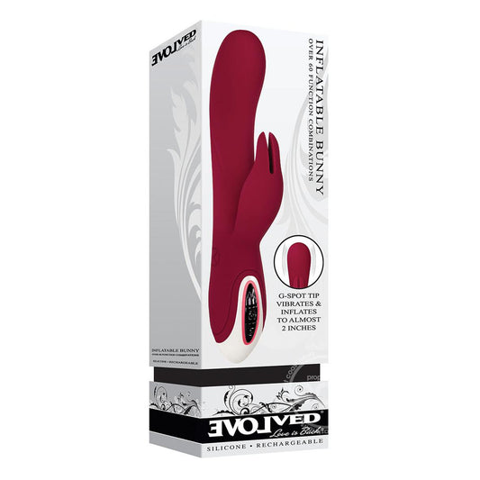 Inflatable Silicone G-Spot Bunny Rechargeable Vibe - UABDSM