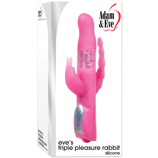 Adam and Eves Triple Pleasure Rabbit - UABDSM