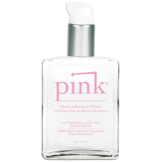 Pink Silicone Lubricant For Women Glass Bottle 4oz - UABDSM