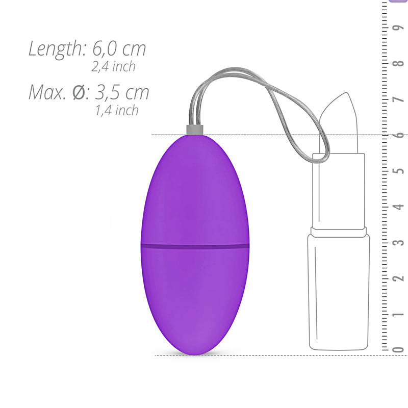 Easytoys Remote Control Vibrating Egg - Purple - UABDSM