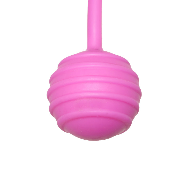 Easytoys Horizontal Ribbed Geisha Balls - Pink - UABDSM