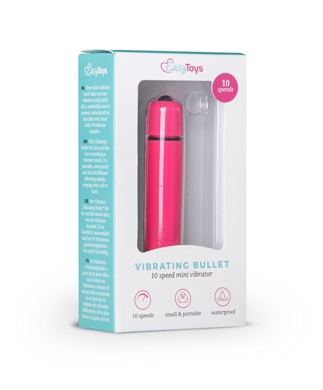 Easytoys 10 Speed Bullet Vibrator - Pink - UABDSM