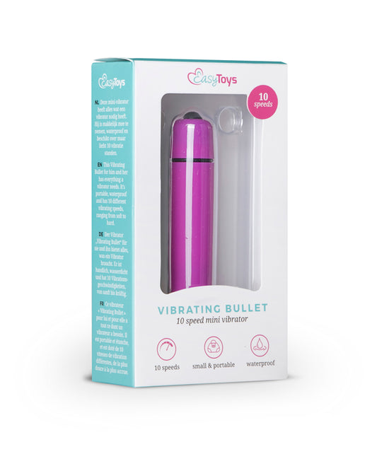 Easytoys 10 Speed Bullet Vibrator - Purple - UABDSM