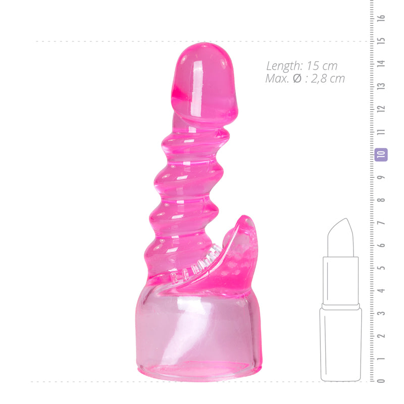 Easytoys Spiral Wand Attachment - Pink - UABDSM