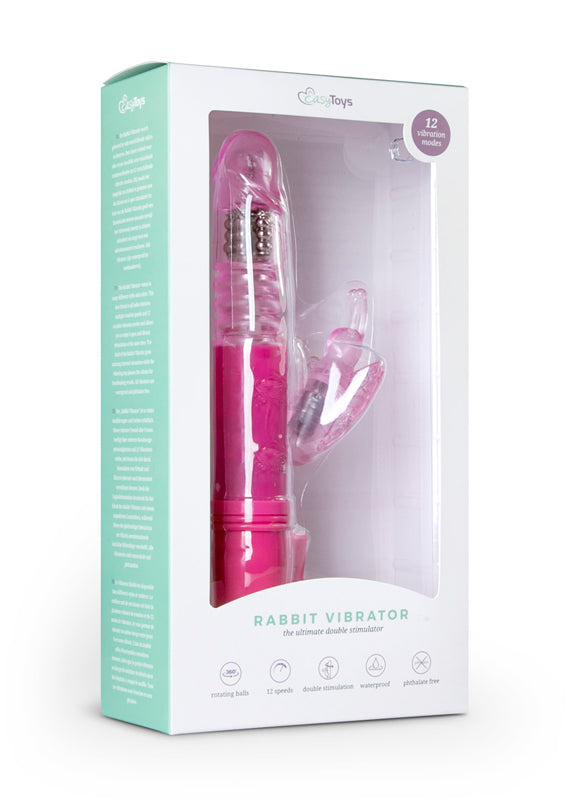 Easytoys Pink Butterfly Vibrator - UABDSM