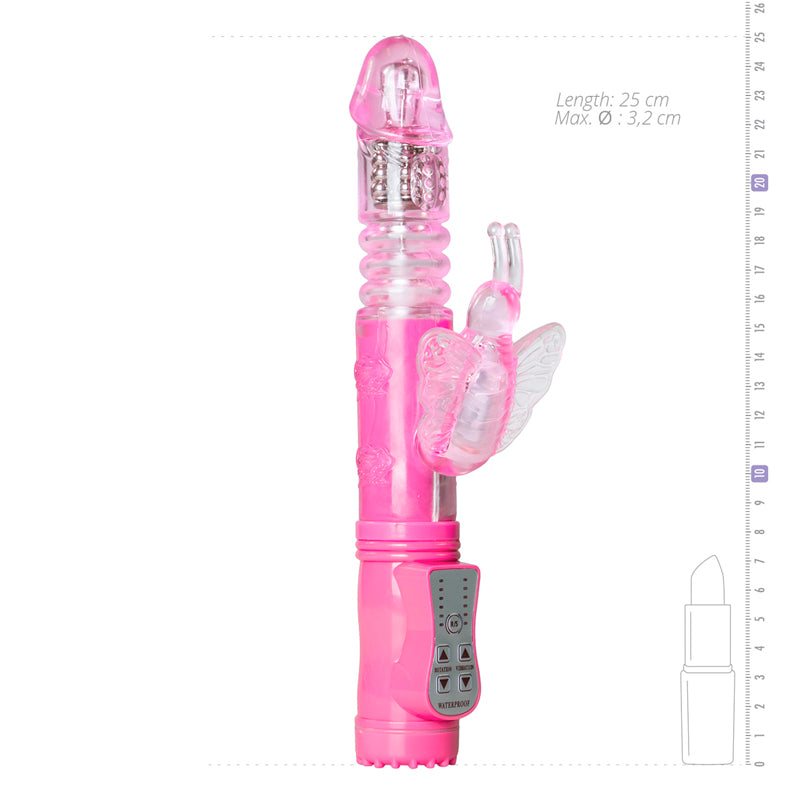 Easytoys Pink Butterfly Vibrator - UABDSM