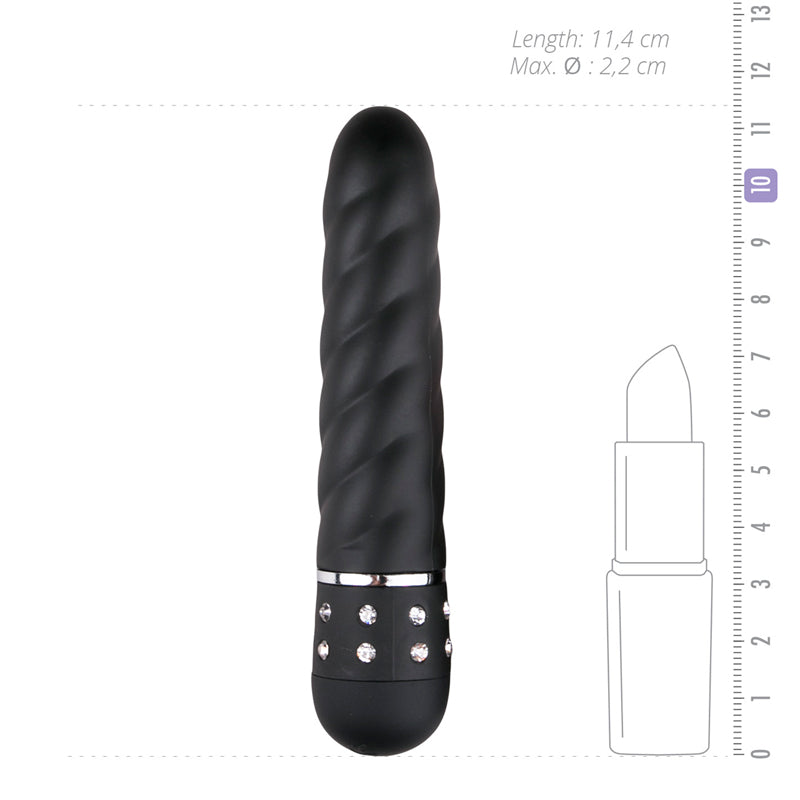 Love Diamond Vibrator Black - UABDSM