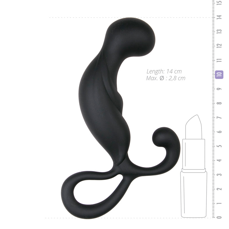 Curved Prostate Massager - Black - UABDSM