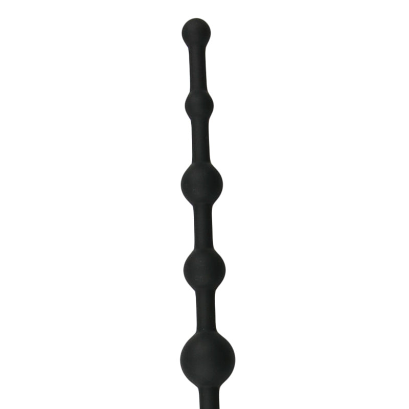 Long Anal Beads Black - UABDSM