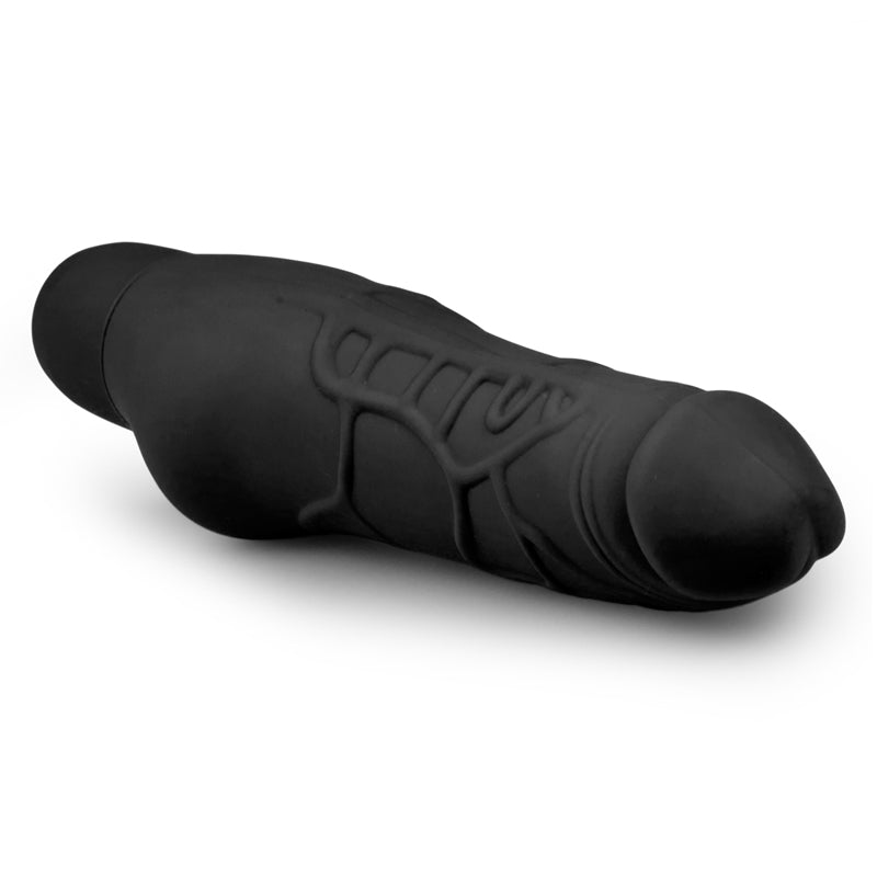 Silicone Realistic Vibrator Black - UABDSM