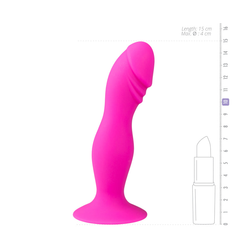 Pink Silicone Suction Cup Dildo - UABDSM