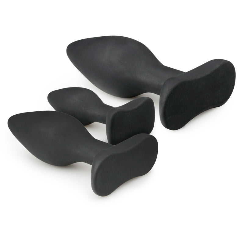 Black Silicone Buttplug Set - UABDSM