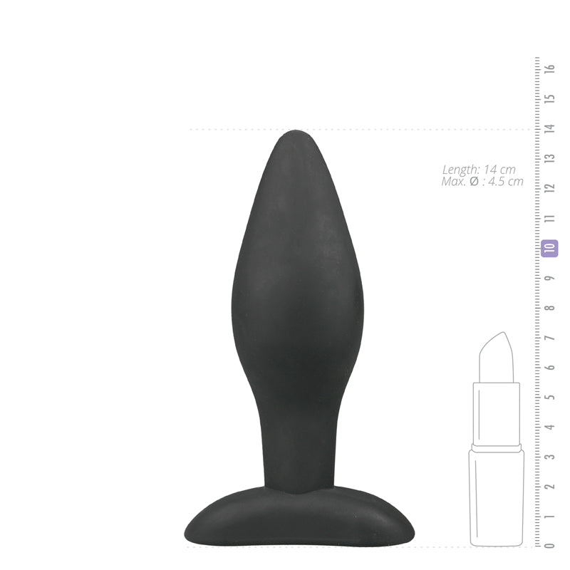 Large Black Silicone Buttplug - UABDSM