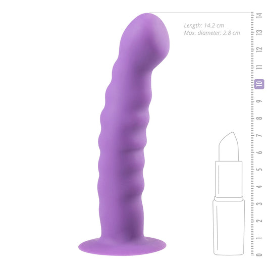 Silicone Suction Cup Dildo - Purple - UABDSM