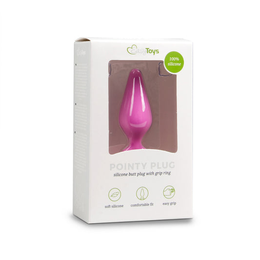 Pink Buttplugs With Pull Ring - Medium - UABDSM