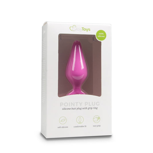 Pink Buttplugs With Pull Ring - Large - UABDSM