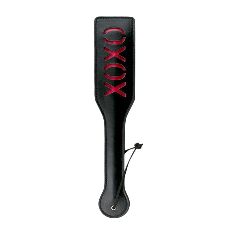 Black Leather Paddle - XOXO - UABDSM