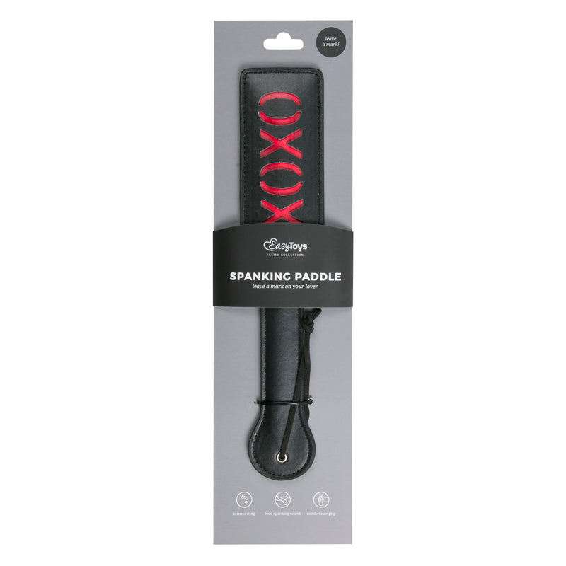 Black Leather Paddle - XOXO - UABDSM