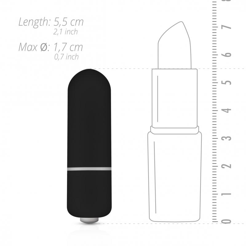 10 Speed Bullet Vibrator - Black - UABDSM