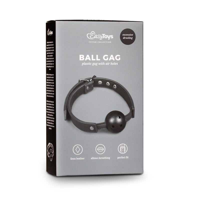 Ball Gag With PVC Ball - Black - UABDSM