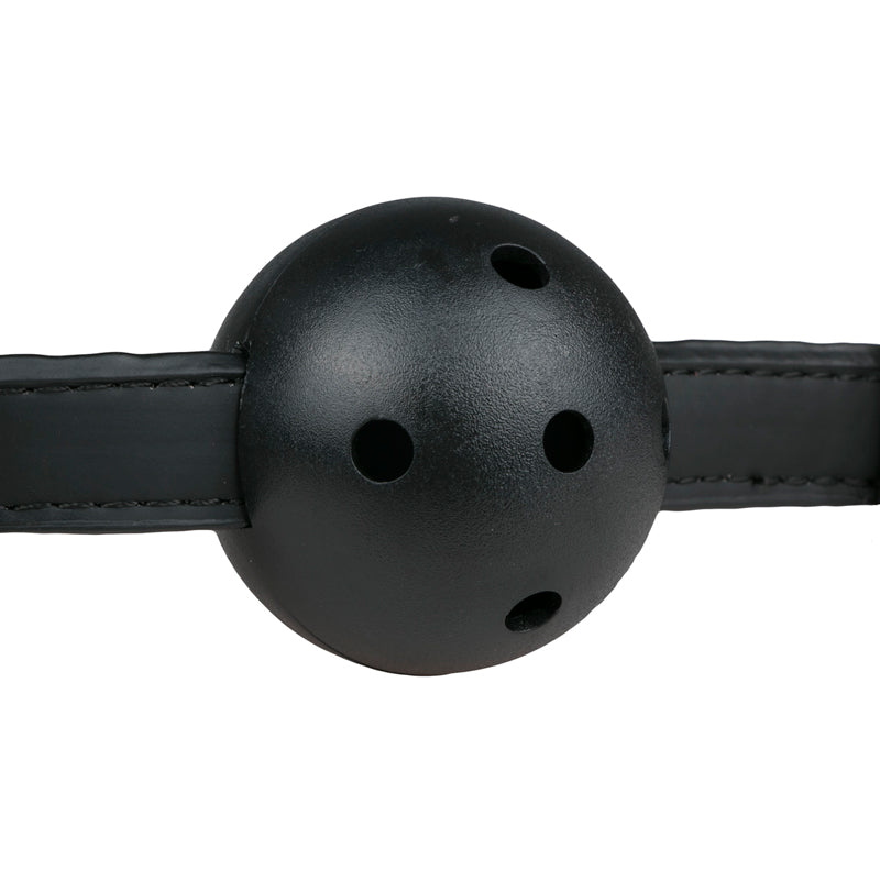 Ball Gag With PVC Ball - Black - UABDSM