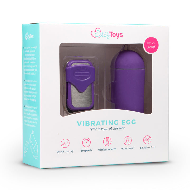 Remote Controllable Vibrating Egg - Purple - UABDSM