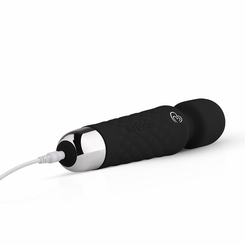 EasyToys Mini Wand Vibrator - Black - UABDSM