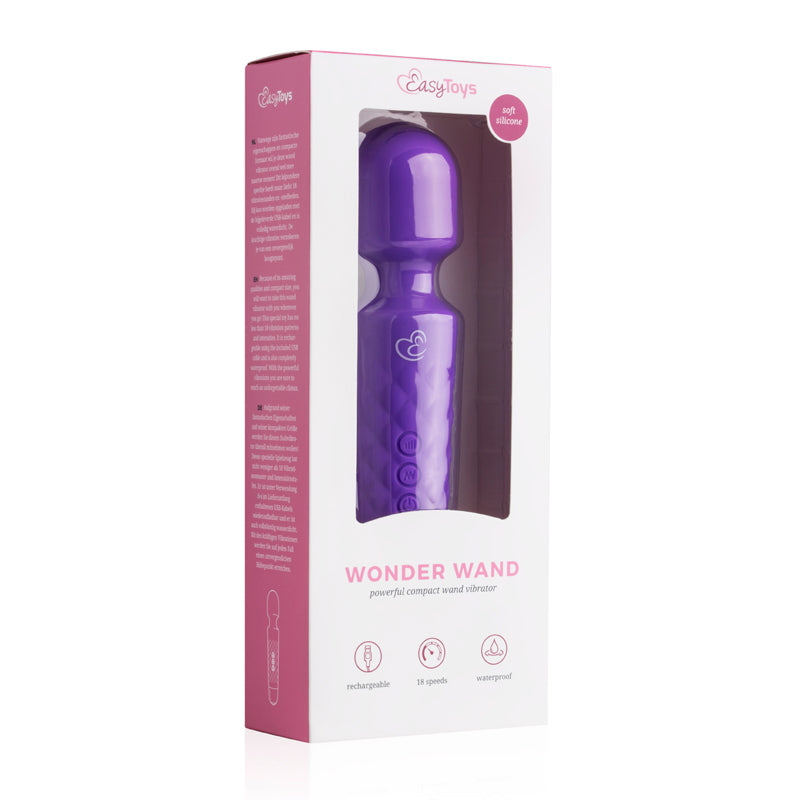 EasyToys Mini Wand Vibrator - Purple - UABDSM