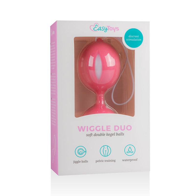 Wiggle Duo Kegel Ball - Pink/White - UABDSM