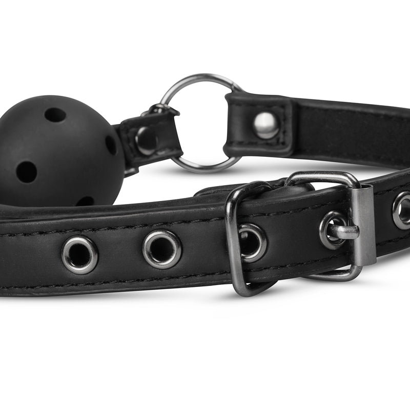 Open Ball Gag With Nipple Clamps - UABDSM
