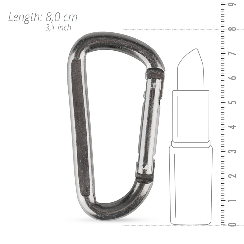 Carabiner Clip - Silver - UABDSM