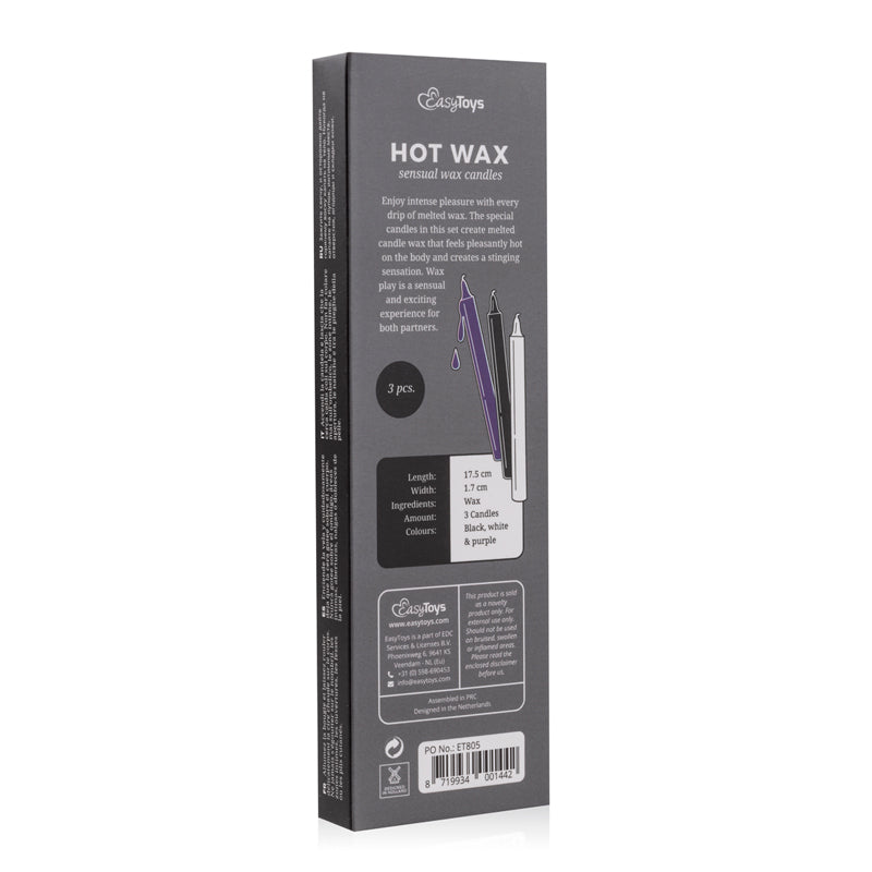Sensual Hot Wax Candles - 3 Pcs - UABDSM