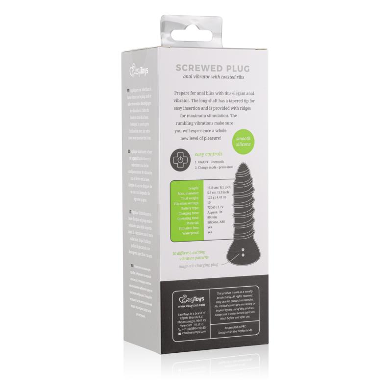 Screwed Plug Anal Vibrator - Small - UABDSM