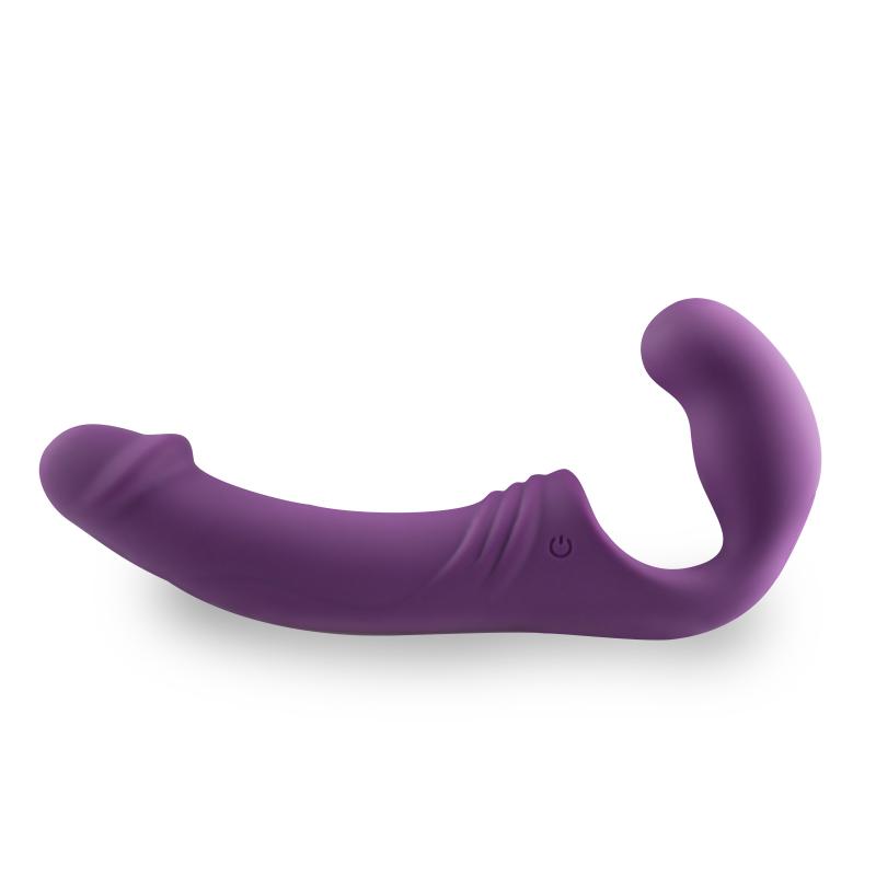 Strapless Strap-On Vibrator - Purple - UABDSM