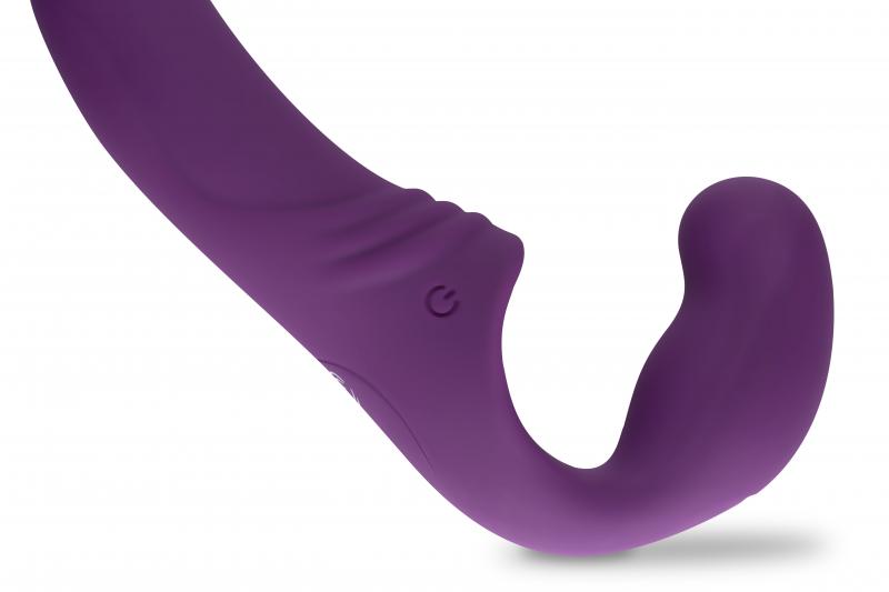 Strapless Strap-On Vibrator - Purple - UABDSM