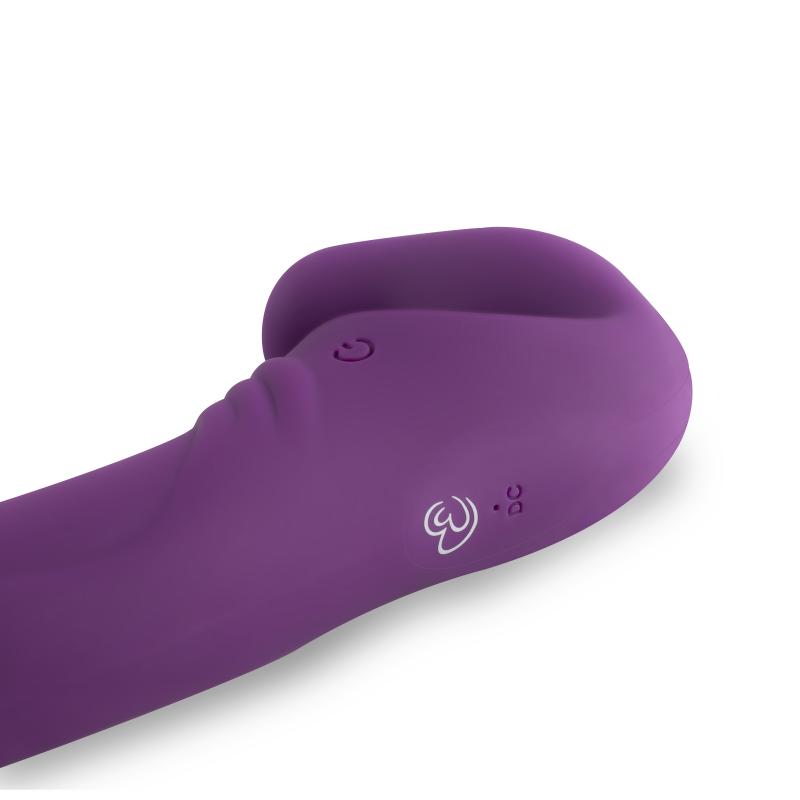 Strapless Strap-On Vibrator - Purple - UABDSM