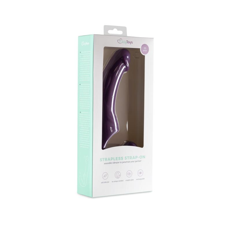 Strapless Strap-On Vibrator - Purple - UABDSM