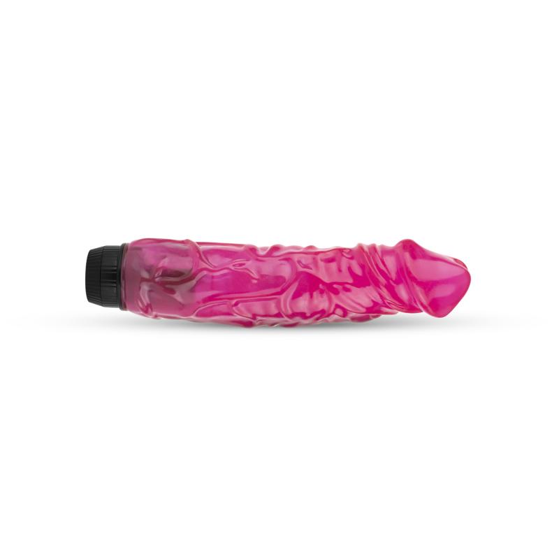 Jelly Supreme - Realistic Vibrator - Pink/Glitter - UABDSM