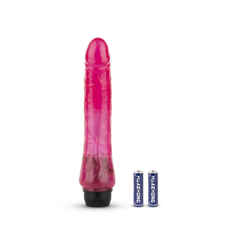 Jelly Passion - Realistic Vibrator - Pink - UABDSM