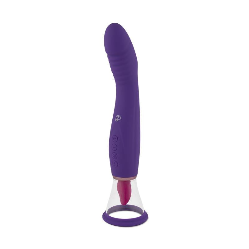 Pleasure Pump With G-Spot Vibrator - Purple - UABDSM