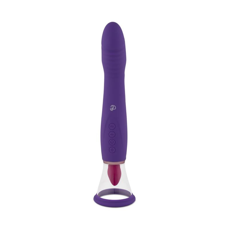 Pleasure Pump With G-Spot Vibrator - Purple - UABDSM