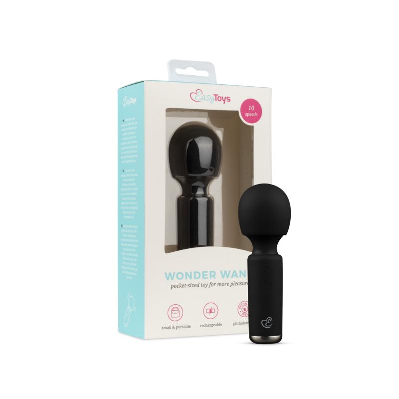 Mini Vibe Wand Vibrator - Black - UABDSM