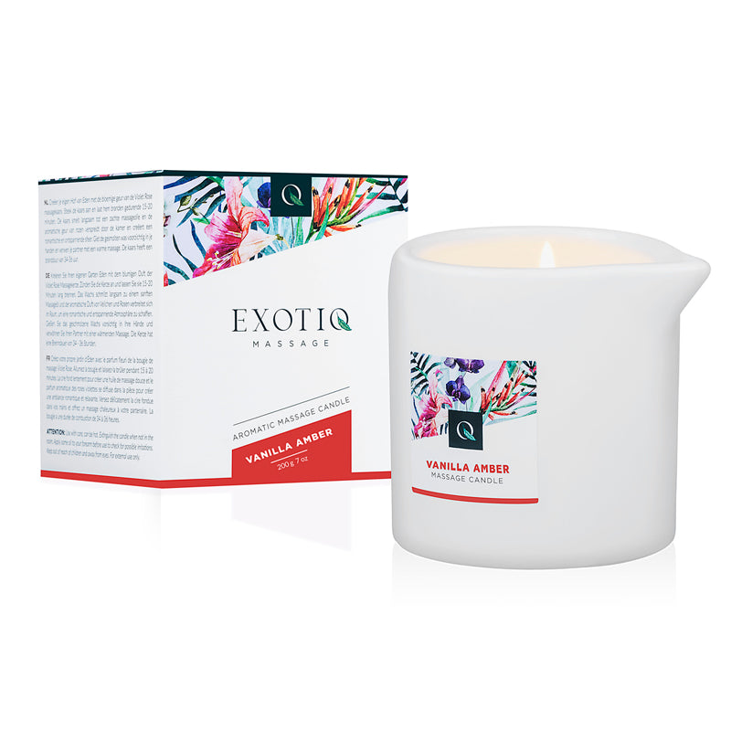 Exotiq Massage Candle Vanilla Amber - 200g - UABDSM