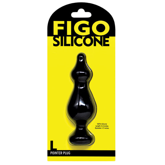 Figo Pointer Silicone Plug Large-Black - UABDSM