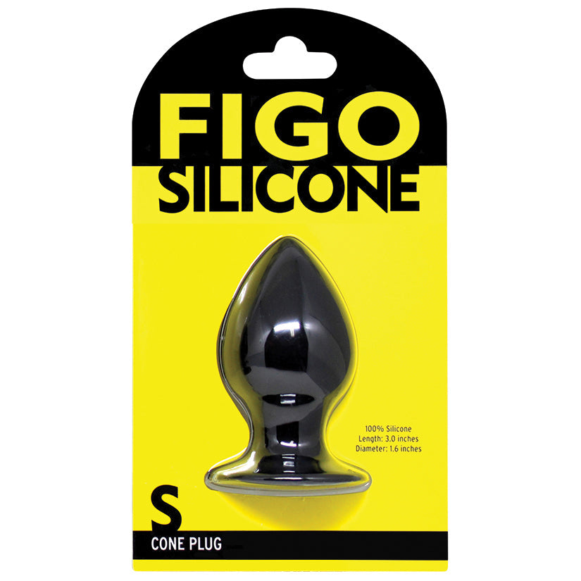 Figo Cone Silicone Plug Small-Black - UABDSM