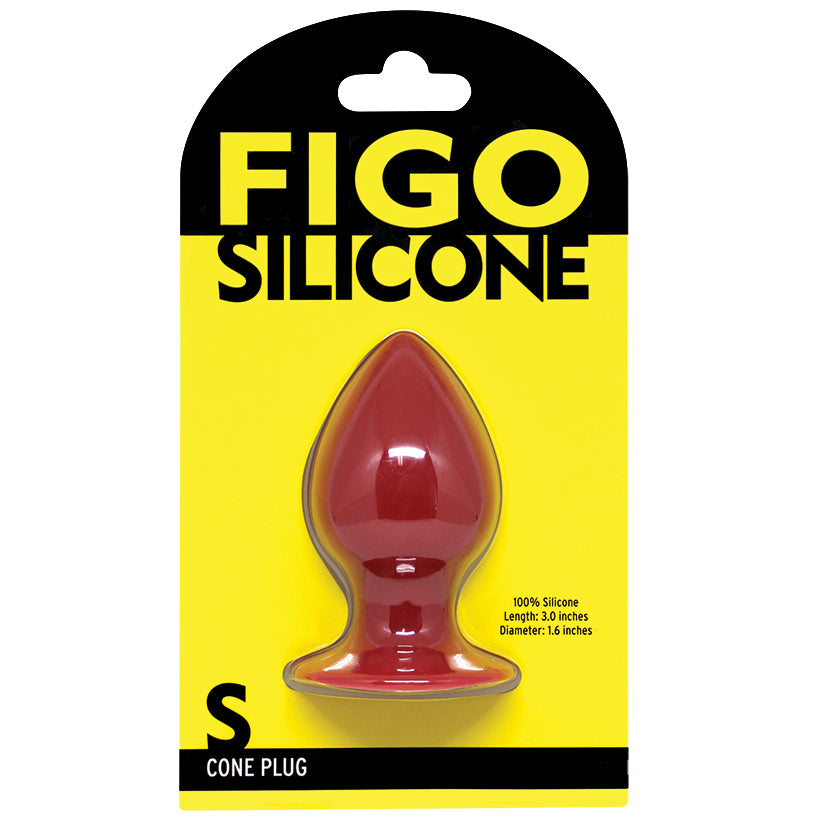 Figo Cone Silicone Plug Small-Red - UABDSM